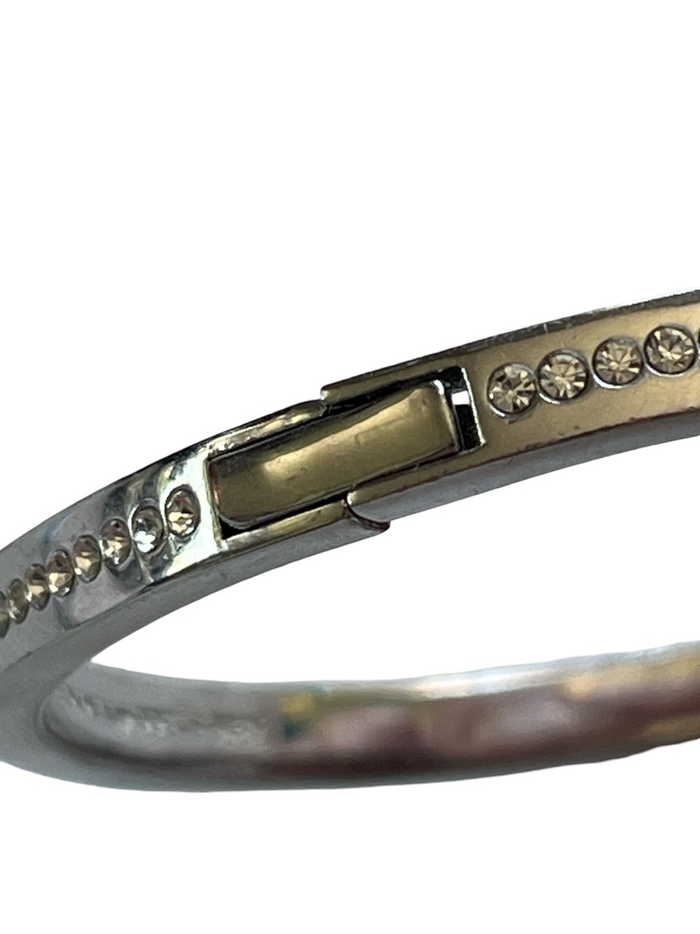 Kate Spade Ring It Up Pave Bangle Silver Tone CZ Cubic Zirconia - Picture 6 of 7